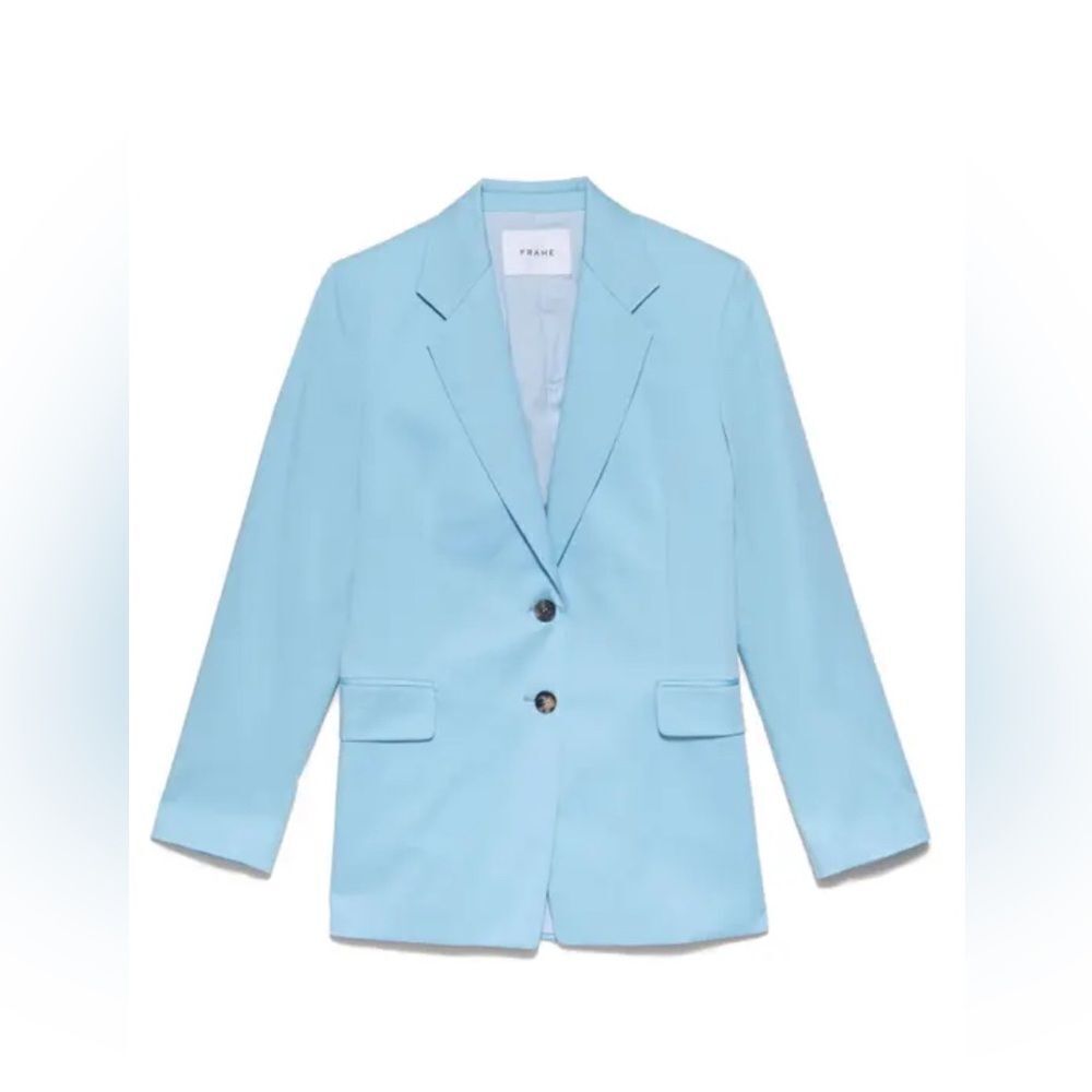 Frame Brand oversized blazer in sky blue pastel NWT. Medium - Picture 2 of 12